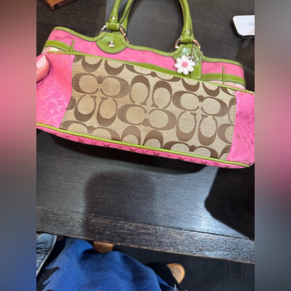 Coach Multicolor Striped Tote - Picture 5 of 11